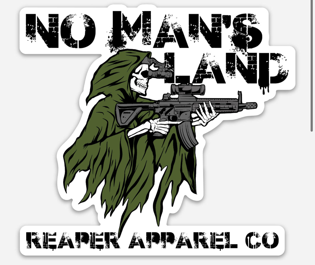 No Man's Land 4" Sticker