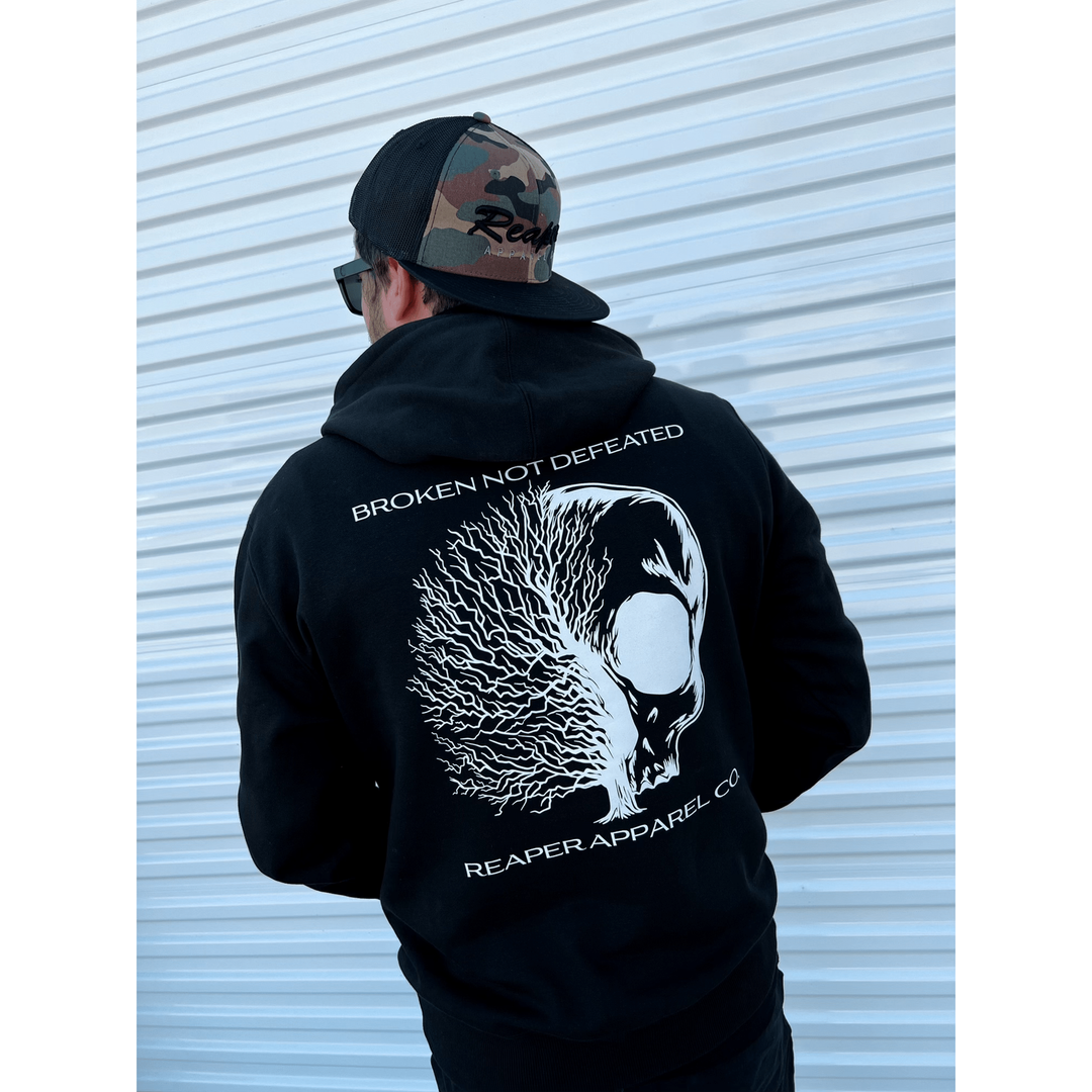 Broken Not Defeated Hoodie